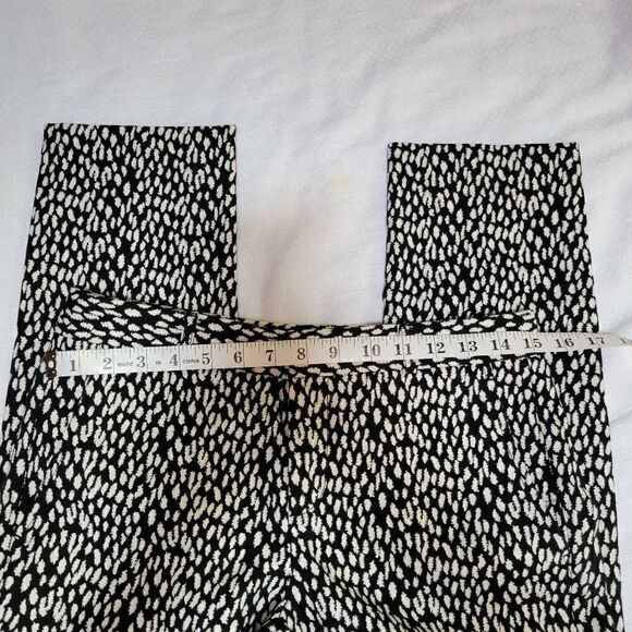 BANANA Republic Black Off-White Slim Fit Pants Size 2S Mint Condition - Picture 5 of 11